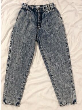 Vintage Limited Express Made in USA Acid Wash High Waist Mom Jeans